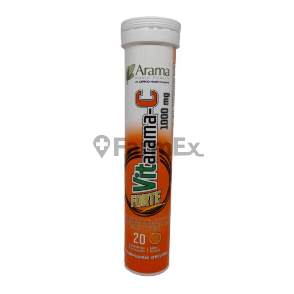 Vitamina C Forte 1000 mg x 20 Comprimidos Efervecentes Arama